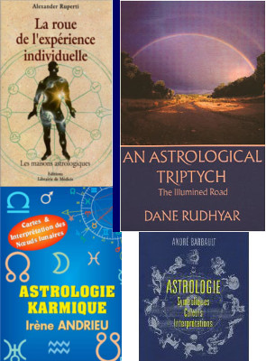 Couvertures de livres d'astrologie des auteurs cits